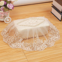 Nordic Pumping Boxes Ins Wind Paper Towels Paper Towels Napkins Box Cloth Art Lace Creative On-board Cute Containing Bag