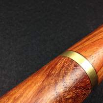 Cigar tube tube Rosewood inlaid with gold ring Single cigar tube tube Cigar supplies Cigar wood tube