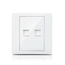 Chint switch socket 86 type flat panel series NEW7-E209 phone computer combination socket panel
