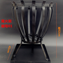 Multi-purpose bonfire rack heating stove outdoor camping party big firewood rack firewood fire party basket charcoal grill