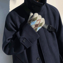MRCYC double-sided woolen coat mens long autumn and winter thickened Korean trend British trench coat