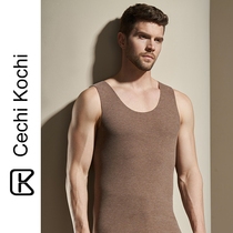 ck warm lingerie vest mens gush thickened inner wearing tight body no-mark velvet self-heating antibacterial single-piece blouse