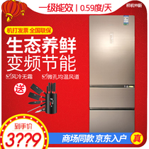 Ronshen BCD-332WKR1NPG Italian three-door air-cooled no frost sterilization variable frequency silent refrigerator