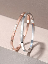 Light luxury couple bracelet A pair of 18K gold Korean version starry simple temperament bracelet to send girlfriend Valentines Day gift