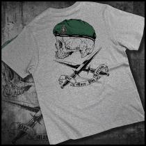 British Army RMC Marine Hard Han Tactical Army Locomotive Mens Fitness Pure Cotton Kettled Round t-shirt