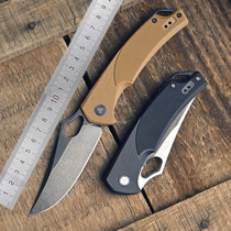 Three-blade 9201 9202 Wood outdoor portable folding knife small knife self-defense saber fruit knife field survival knife