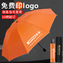  Umbrella custom logo can be printed pattern custom folding barometer sun umbrella hair gift custom advertising umbrella printing