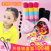  Childrens hair accessories High elastic seamless hair rope Girls baby does not hurt hair Rubber band hair ring tie hair head rope headdress