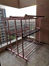 Good wife drying rack household aluminum titanium alloy mobile floor telescopic drying rack wing GW-599F 599D