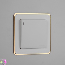 Guanhao set light protective cover luxury wall sticker edge frame acrylic switch sticker switch lamp socket narrow high-end outfit