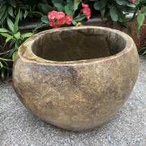Natural Stone Mop Pool Art Outdoor Bucket Yard Courtyard Mop Basin Outdoor Mound Pool Water Basin Cobblestone Mop Bucket