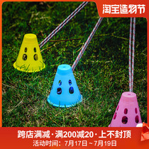Outdoor exquisite camping tent Sky tent Nail ground nail Childrens warning light Anti-trip safety signal light