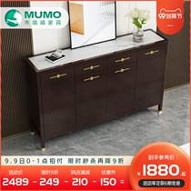 New Chinese style solid wood multi-layer shoe cabinet home door large capacity balcony storage hall light luxury shoe cabinet