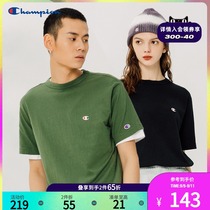 Champion Champion official website flagship store official loose short sleeve stack wear autumn T-shirt men and women couples commuting summer