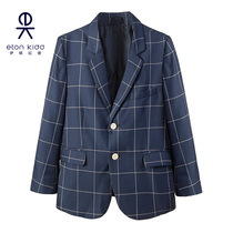 Eaton Gide childrens small suit jacket Spring and Autumn New British boy plaid suit 13Z111