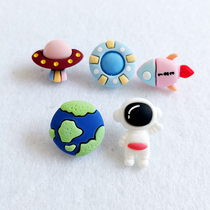 Astronaut Creative Figure Nails Soft Plank Felt Board Special Press Nail Space Series Flying Saucer Rocket Satellite 10