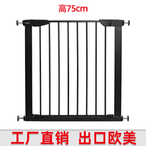 Factory direct sale iron Frosted Black stairway safety protection door bar pet cat dog isolation fence door fence