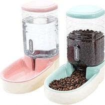 Cat and dog supplies food basin automatic leakage device feeding dog cat drinking fountain dog feeding water feeder