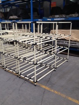 Lean tube material rack wire rod storage rack composite tube shelf warehouse wire rod multi-layer storage rack workshop storage rack