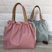 New solid color waterproof lunch box bag handbag cute drawstring lunch bag lunch bag with rice bag lunch box tote bag
