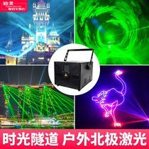 Outdoor laser light long-range coarse beam spotlight northern light time tunnel roof cultural travel Park waterproof full-color light show multi-animation Pattern Bar stage voice-activated ktv laser landmark light