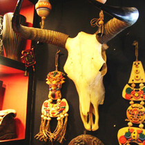 Natural Yak skull crafts Minotaur sheep head Hotel decorations Special handicraft gifts(special price)