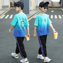 Boy Clothing Boy Summer Clothing Short Sleeve Suit 2022 New wave Ocean CUHK Children Two sets of boys Korean version Sport