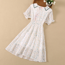 Girls  dresses 2021 new Chinese childrens Korean version 12 super-western princess dress 15-year-old childrens summer dress skirt tide