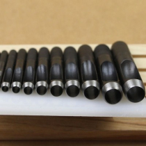 Punch knife 1-50mm black belt punch belt punch leather hole punch round German steel punch