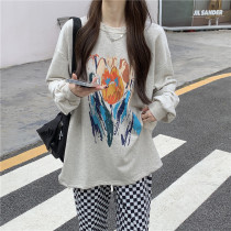 Pregnant women autumn clothes wear Fashion Spring and Autumn new cotton T-shirt top long sleeve Net red long base shirt