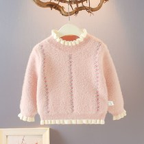 Girls autumn clothes New mink velvet baby clothes sweater girl baby 2021 clearance foreign air Winter 1