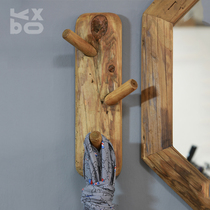 YBOX old pine walls wood coat rack vintage adhesive hook Wall hanger entrance glove adhesive hook