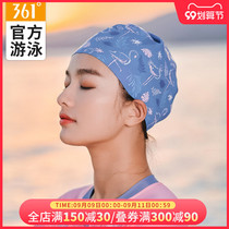 361 Degree silicone swimming cap female waterproof non-hair hair Special fashion large swimming cap big head circumference swimming equipment