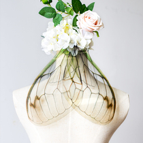 Butterfly Elf] Six-Star original lolita hand-made cos-winged winged headdress Hanfu hair accessories