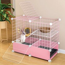 New type of rabbit cage breeding special automatic clear dung pet cage home large number combined extra-large free space Indoor