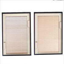 Built-in hollow magnetron louver glass Shading heat insulation dimming lifting magnetic balcony doors and windows Floor-to-ceiling windows Aluminum alloy