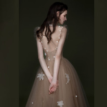 Evening dress 2021 New engagement dress female banquet wedding toast foreign atmosphere Princess host annual birthday fairy