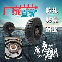 400-8 Heavy-duty solid-core rubber cart tires 16-inch rubber wheels