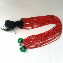 Yi headwear accessories small red beads hat accessories anti coral beads metal adhesive hook beads girl headgear