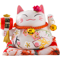 Wealth cat small ornaments small ceramic piggy bank store opening gift desk Zhaocai ornaments fortune cat