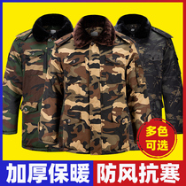 Camouflage military cotton coat mens winter thickened warm cotton-padded jacket