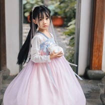 Flag platinum original girl Hanfu Spring and Autumn Children Tang suit Chinese style super fairy skirt little girl baby spring Han dress
