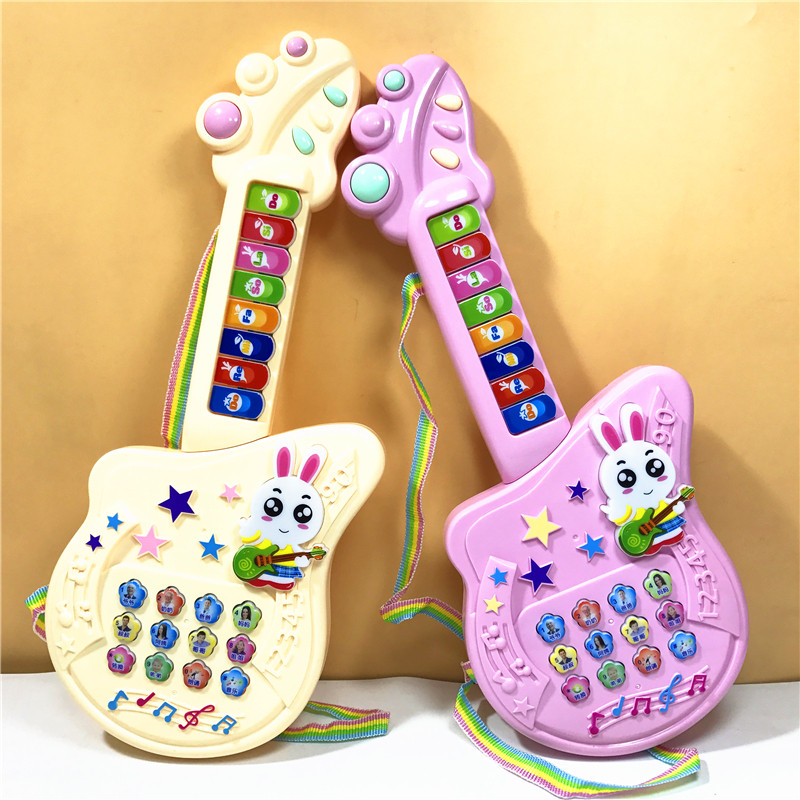 子供用小さなギター多機能赤ちゃん早期教育音楽おもちゃ 0-1-3 歳 2 女の子幼児教育啓発男性