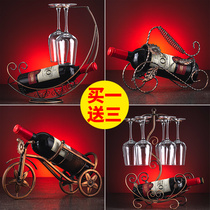 Creative high-end red wine shelf home wine rack ornaments upside down wine rack tall cup holder light luxury wine rack