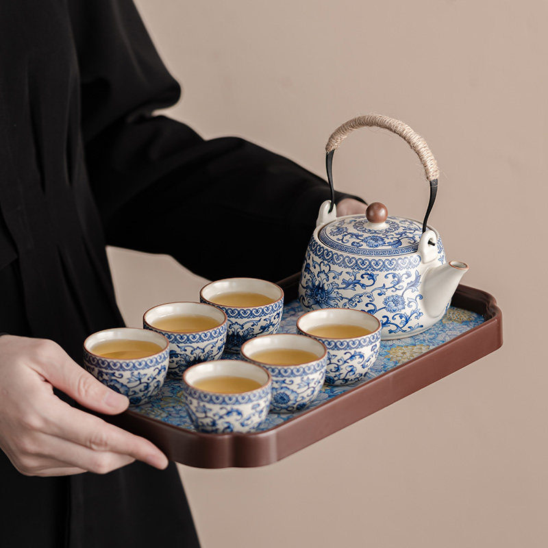 青花缠枝莲茶壶-青花缠枝莲茶壶促销价格、青花缠枝莲茶壶品牌- 淘宝