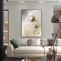 Hand-painted magnolia flower oil painting modern simple abstract living room decoration painting Nordic porch corridor restaurant hanging painting