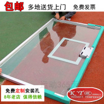 National standard outdoor high strength tempered glass rebounding basketball board can be customized with basketball board frame basket