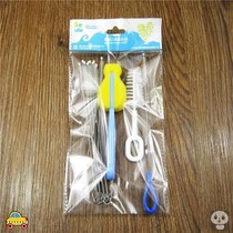 Stainless steel brush cleaning cup Slender straw tool set Bottle pacifier brush set Household wire dropper