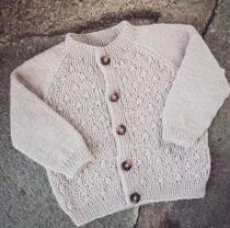 Meadow cardigan Mens and womens childrens coat sweater Text description translation Weaving illustration Non-finished product