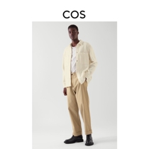 COS mens casual style wool shirt coat cream color 2021 autumn and winter New 1037294001